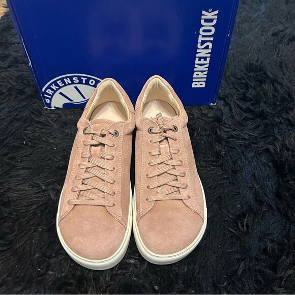 BIRKENSTOCK Bend Low pink suede lace up shoes sneakers women’s eur 39 new in box - Picture 6 of 7